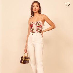 Reformation Liza Top in Georgette